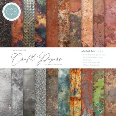 Craft Consortium Designpapier -  Metal Textures